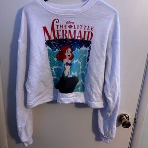 Cropped little mermaid sweatshirt